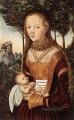 Young Mother And Child Renaissance Lucas Cranach the Elder